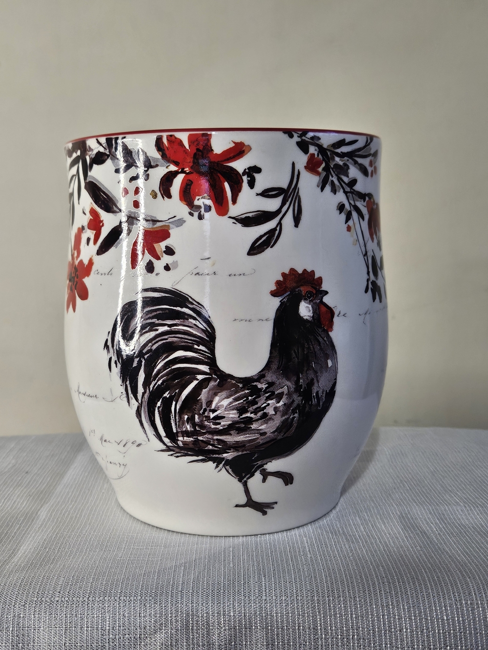 Cracker Barrel Rooster Kitchen Utensil Holder - Picture 2 of 5